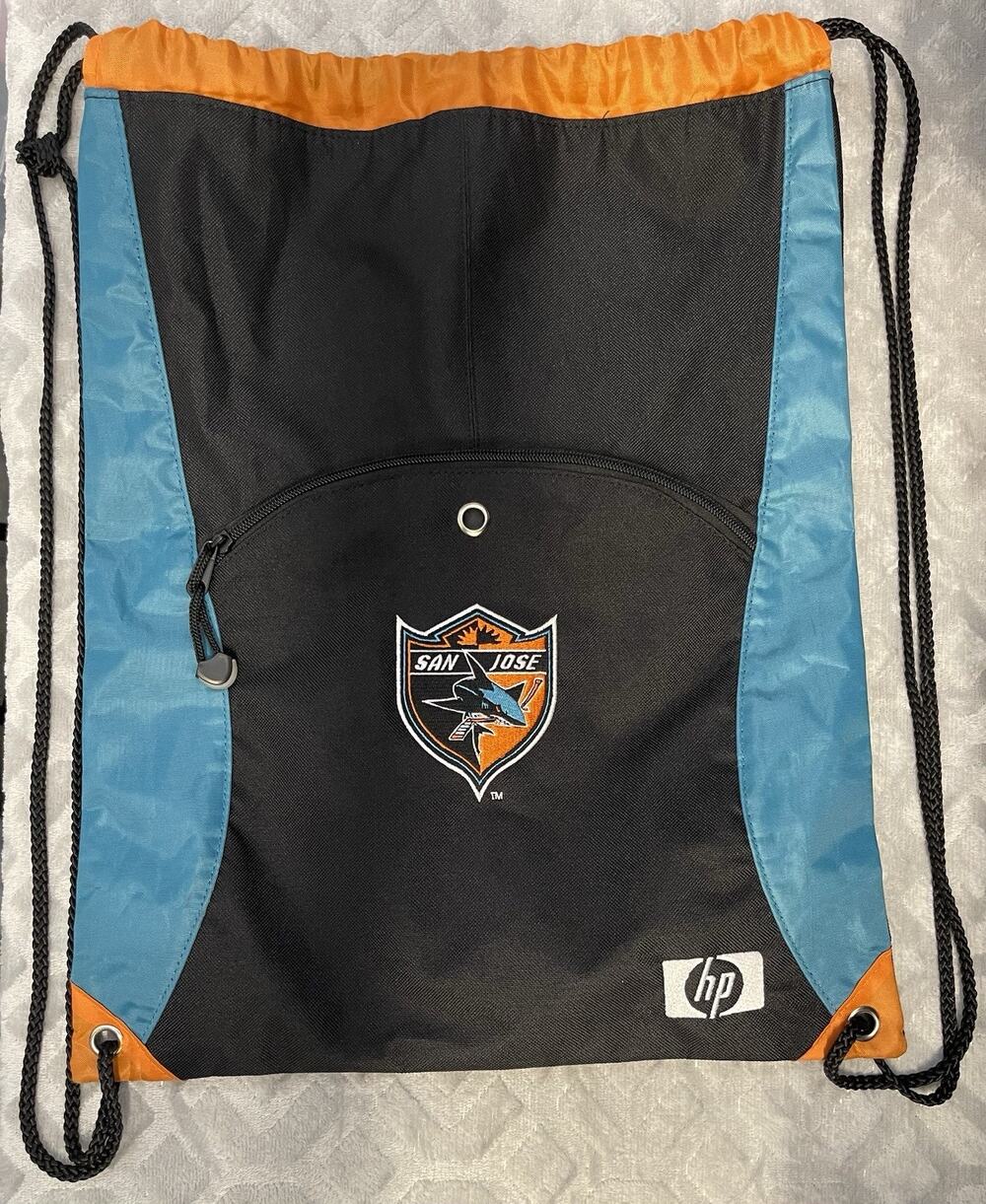 NHL SAN JOSE SHARKS Cinch Bag Backpack Hewlett Packard HP Promotional